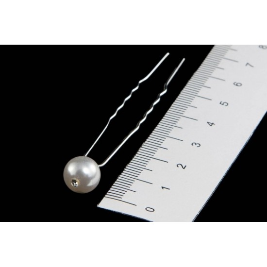 Vlásenka Beata svatební s perličkou větší (sad 3ks) BV004