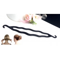 Pomůcka - twister na tvorbu účesu - drdolu menší černá PO201