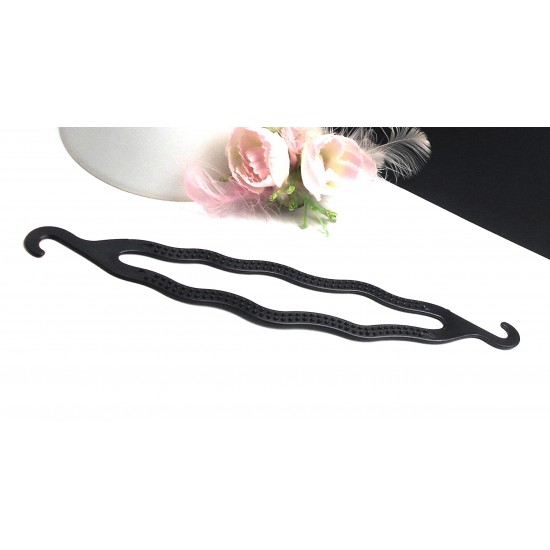 Pomůcka - twister na tvorbu účesu - drdolu menší černá PO201