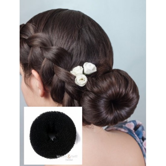 Hair Donut - vycpávka do drdolu černá velká BD002b