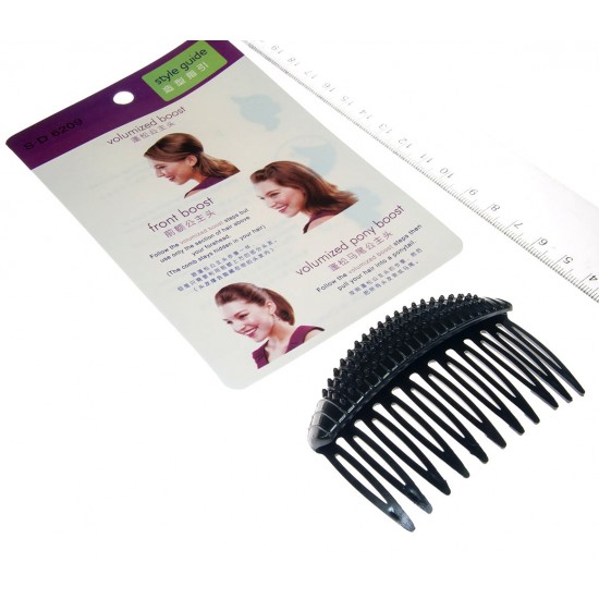 Hřebínek pro zvětšení objemu vlasů černý BD015
