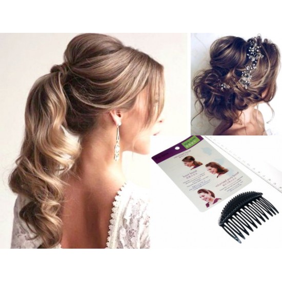 Hřebínek pro zvětšení objemu vlasů černý BD015