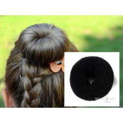 Hair Donut - vycpávka do drdolu černá střední  BD002