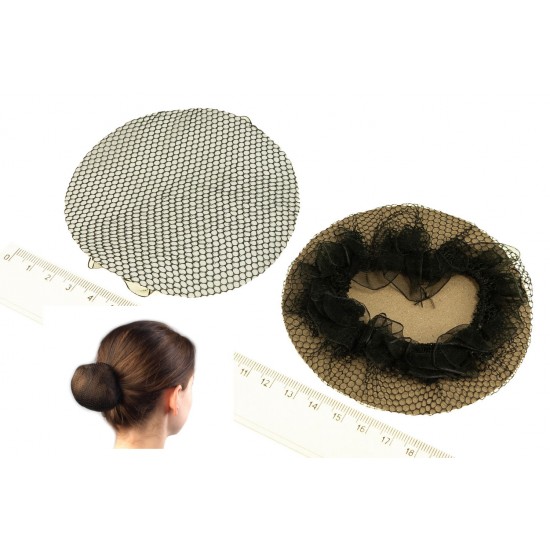 Síťka na drdol jemná černá PO6