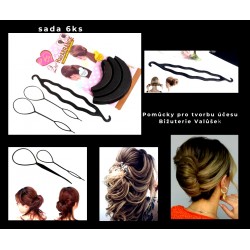 Pomůcky pro tvorbu účesů (sada 6ks) Po8D
