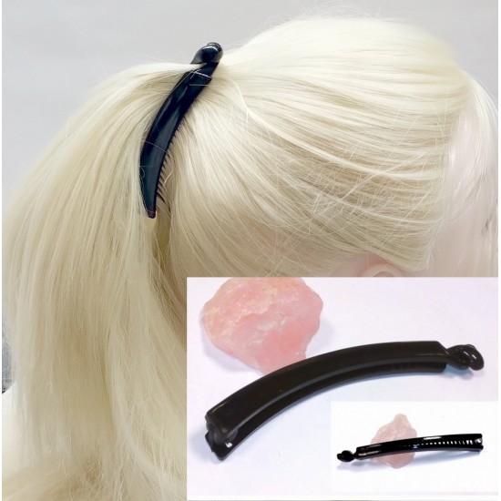 Banánek do vlasů černý střední lesklý BB10A