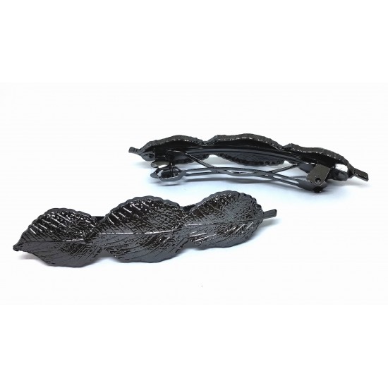 Francouzská spona do vlasů Bretany šedá tmavá SF083