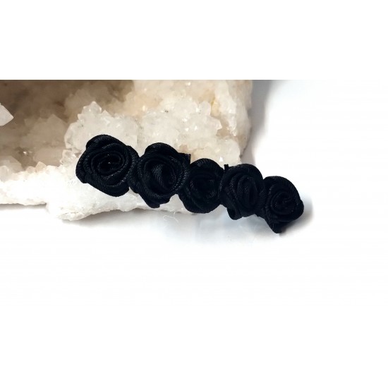 Francouzská spona do vlasů Black rose SF066