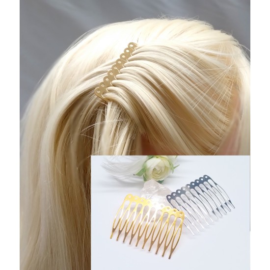 Hřebínek do vlasů kovový BH18A