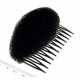 Hřebínek s houbičkou pro zvětšení objemu vlasů černá BD012