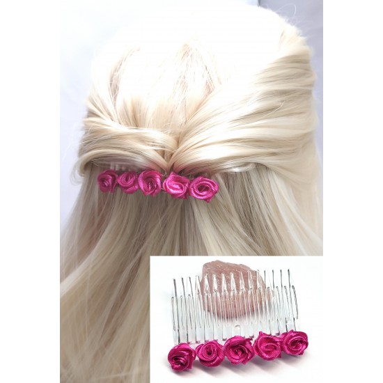 Hřebínek do vlasů Atlanta s růžičkami BH14F