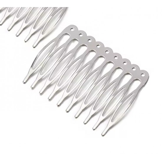 Hřebínek do vlasů kovový BH18A