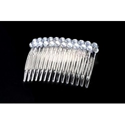 Hřebínek do vlasů Altea svatební průhlednými kamínky BH41