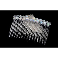 Hřebínek do vlasů Altea svatební duhovými kamínky BH42