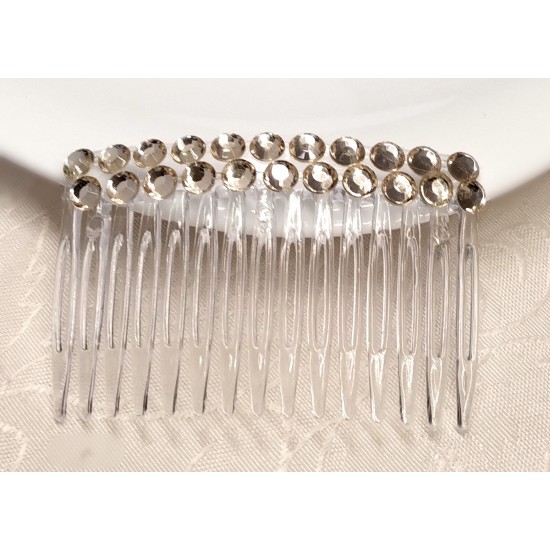 Hřebínek do vlasů Altea svatební zlaté kamínky BH43