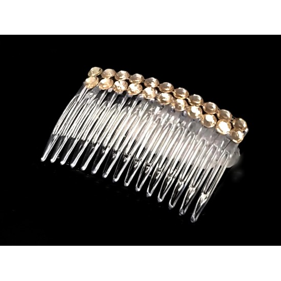 Hřebínek do vlasů Altea svatební zlaté kamínky BH43