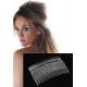 Hřebínek do vlasů delší transparentní BH8a
