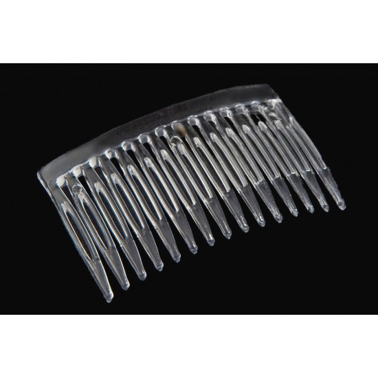 Hřebínek do vlasů delší transparentní BH8a