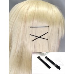 Sponky pinetky  do vlasů černé hladké (sada6 ks) PN002