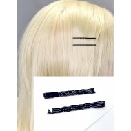 Sponky pinetky do vlasů černé malé vlnka (6 ks) PN004