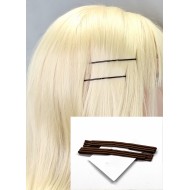 Sponky pinetky do vlasů dlouhé hnědé tmavé (6ks) PN009