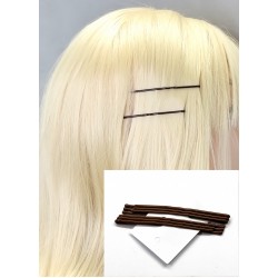 Sponky pinetky do vlasů dlouhé hnědé tmavé (6ks) PN009