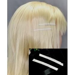 Sponky pinetky do vlasů dlouhé bílé (6ks) PN009B