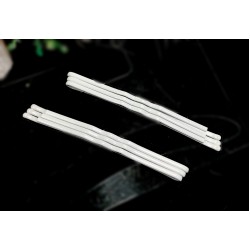 Sponky pinetky do vlasů dlouhé bílé (6ks) PN009B