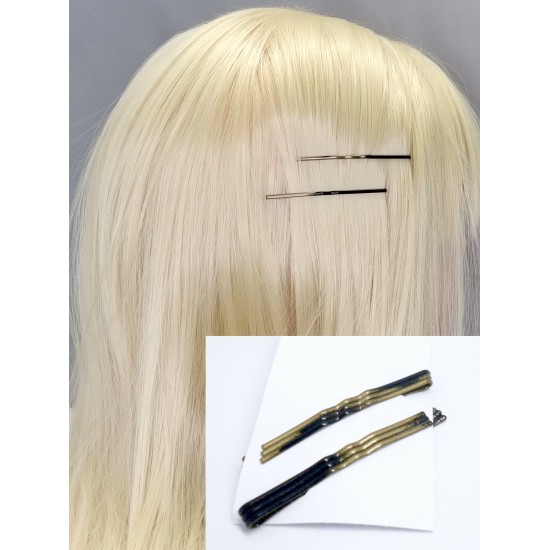 Sponky pinetky do vlasů dlouhé černo/bronzové (sada 6ks) PN009C