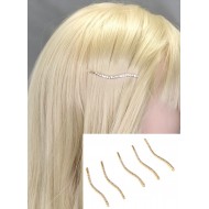 Sponka pinetka do vlasů Bianka vlnka se zirkony zlatá PN011a