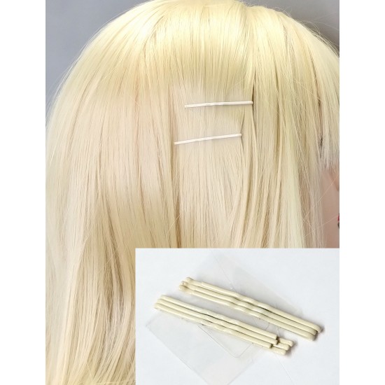 Sponky pinetky do vlasů malé smetanové (6 ks) Pn010B