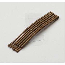 Sponky pinetky do vlasů dlouhé hnědé světlé (6ks) PN009HS