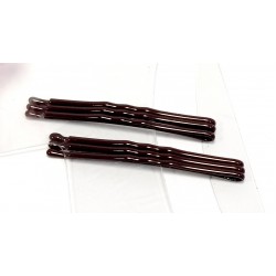 Sponky pinetky do vlasů dlouhé hnědé tmavé (6ks) PN009