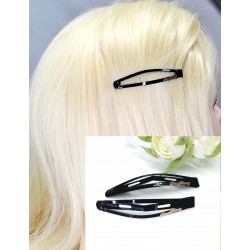Prolamovací sponky Black (sada 2ks) dlouhá štíhlá PR003