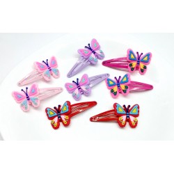 Prolamovací sponky dětské s motýlkem (sada 2ks) PR08