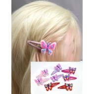 Prolamovací sponky dětské s motýlkem (sada 2ks) PR08