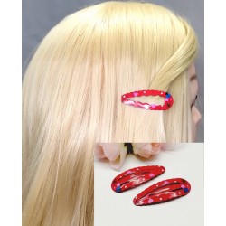 Prolamovací sponky Berušky oválné (sada 2ks) PR001