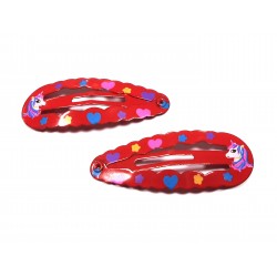 Prolamovací sponky Berušky oválné (sada 2ks) PR001