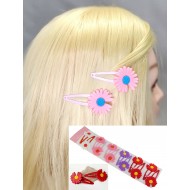 Prolamovací sponky Anika s kopretinou (sada 2ks) PR014