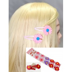 Prolamovací sponky Anika s kopretinou (sada 2ks) PR014