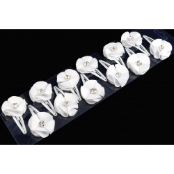 Prolamovací sponka Amálka bílé (sada 2ks) PR029