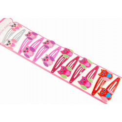 Prolamovací sponky dětské sovička (sada 2ks) PR030