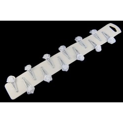 Dětské prolamovací sponky s bílou růžičkou sada (2ks) PR17E Dětské prolamovací sponky s bílou růžičkou sada (2ks) PR17E