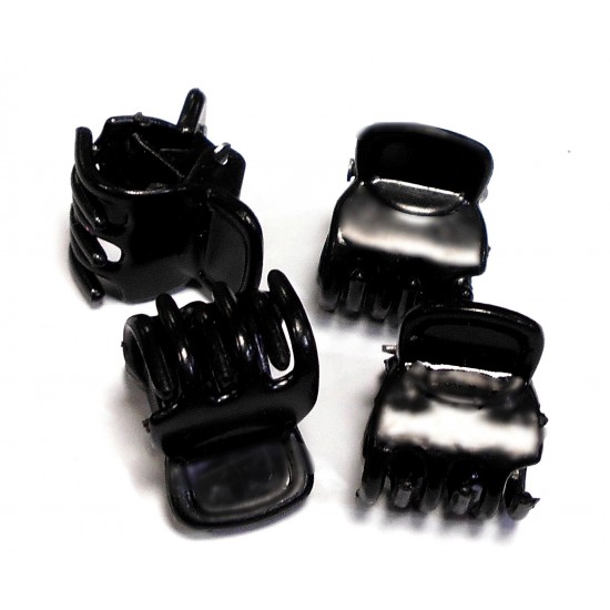 Skřipec do vlasů černý Orchidej černý sada (5ks) SK945g