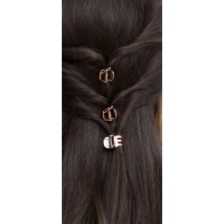 Skřipec do vlasů černý Orchidej černý sada (5ks) SK945g