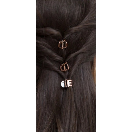 Skřipec do vlasů černý Orchidej černý sada (5ks) SK945g