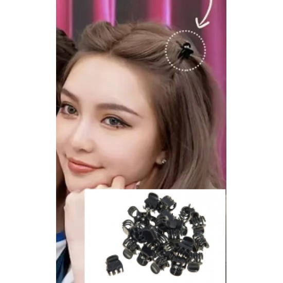 Skřipec do vlasů Adam černý (sada 5ks) SK206a